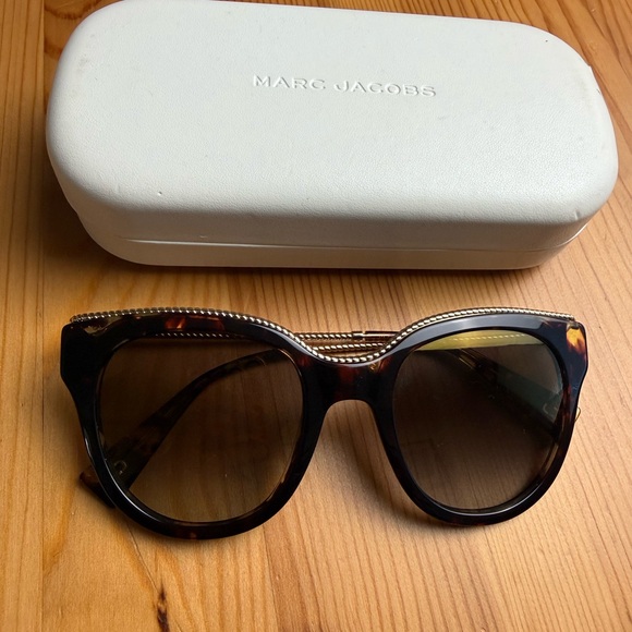 MARC JACOBS SUNGLASSES MARC 165/S 086-JL HAVANA/BROWN GOLD MIRROR AUTHENTIC main image 5